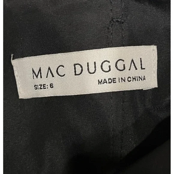 IEENA MAC DUGGAL Black Strapless Oversized Bow Fit & Flare Mini Dress Size 6 - Picture 4 of 8